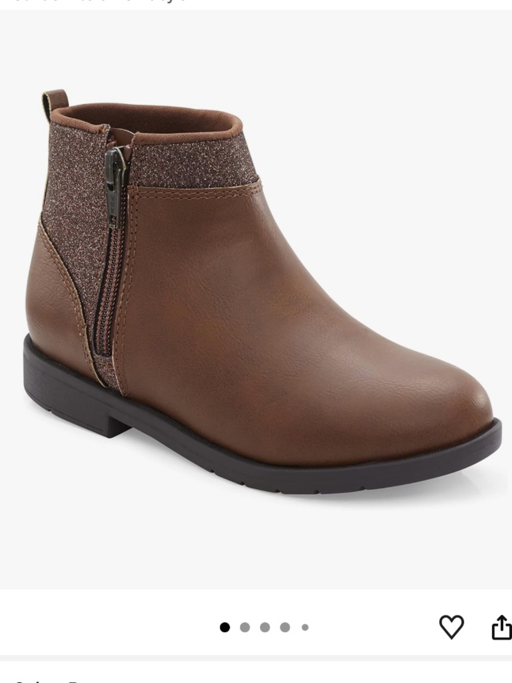 Stride Rite Girls' Lucy Boots Brown 5W